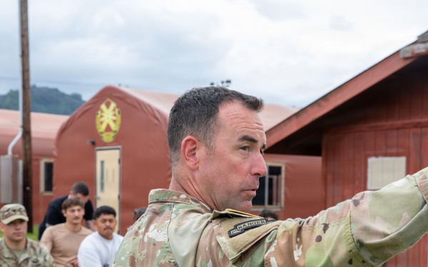 U.S. Soldiers and partner forces participate in brief prior to PLFTRC