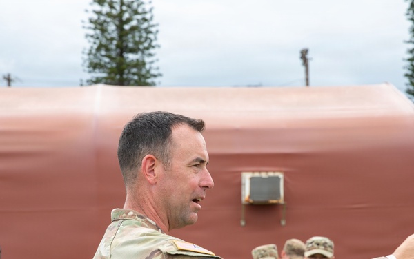 U.S. Soldiers and partner forces participate in brief prior to PLFTRC