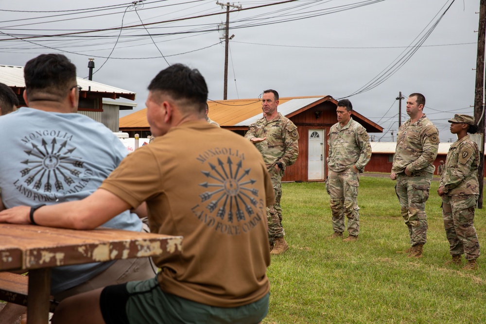 U.S. Soldiers and partner forces participate in brief prior to PLFTRC