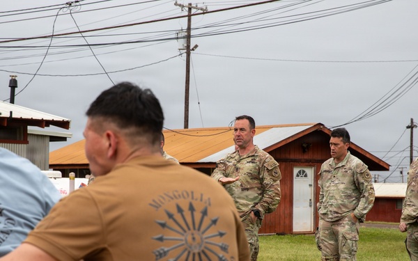 U.S. Soldiers and partner forces participate in brief prior to PLFTRC