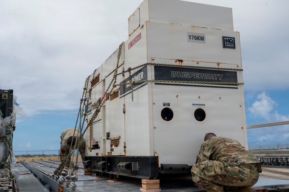 Airmen Conduct Cargo Inspection at Andersen AFB for Tinian Shipment