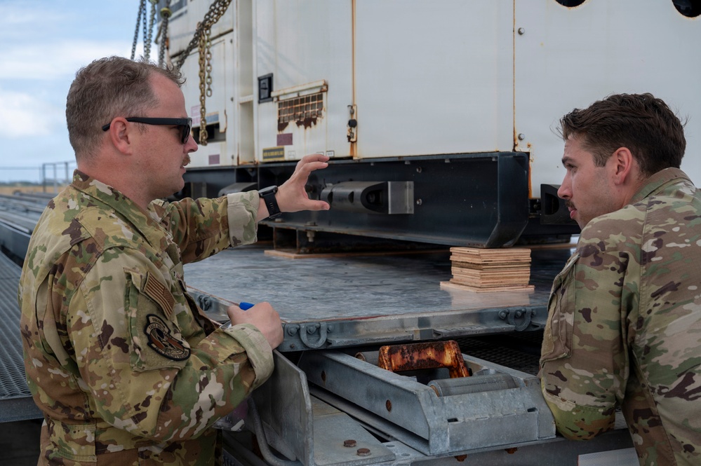 Airmen Conduct Cargo Inspection at Andersen AFB for Tinian Shipment