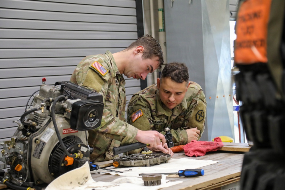 477th Inland Cargo Transportation Company stages equipment at Philippine seaport for the first time