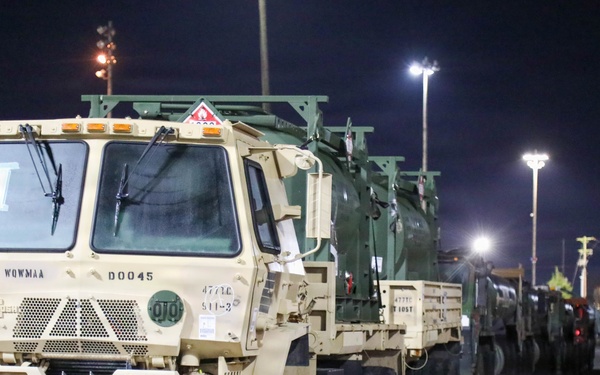 477th Inland Cargo Transportation Company stages equipment at Philippine seaport for the first time