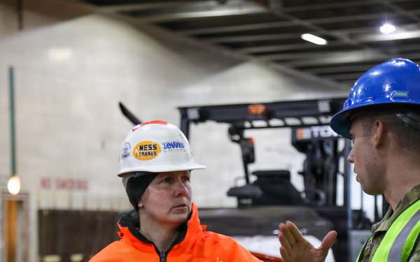 477th Inland Cargo Transportation Company stages equipment at Philippine seaport for the first time