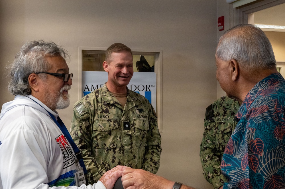 CNMI Leadership, Joint Task Force-Micronesia attends first press conference after Typhoon Sinlaku