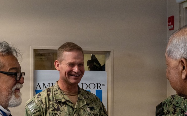 CNMI Leadership, Joint Task Force-Micronesia attends first press conference after Typhoon Sinlaku