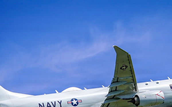 P-8A Poseidon Departs Kadena Air Base