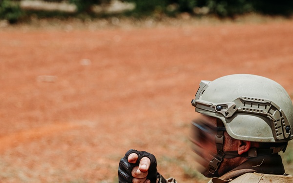 Moroccan special operations forces conduct vehicle ambush training during Flintlock 26