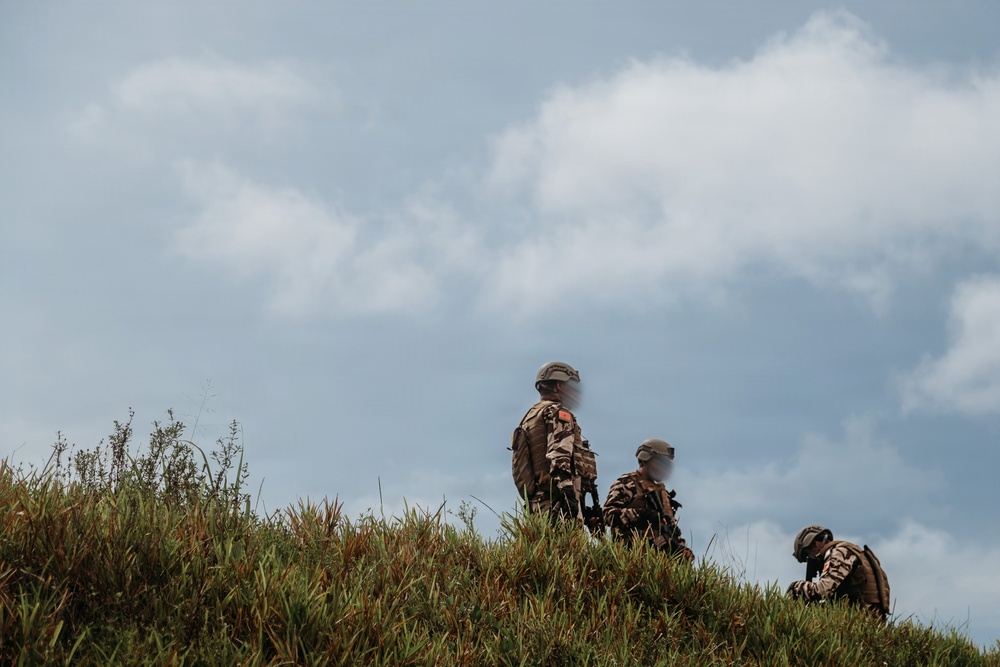 Moroccan special operations forces conduct vehicle ambush training during Flintlock 26