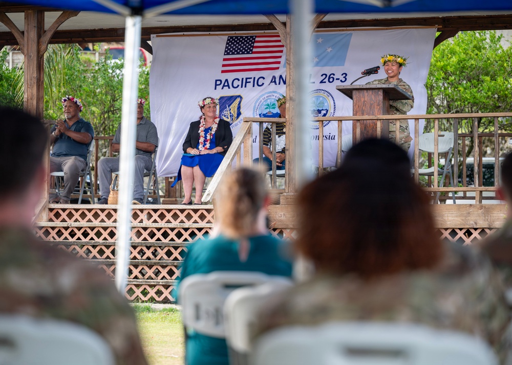 U.S. Air Force Service Members are welcomed during Opening Ceremony of Pac Angel 26-3