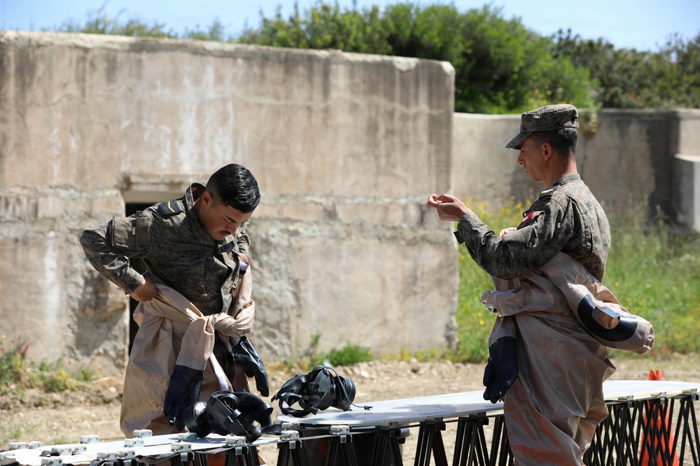 84th CST and Tunisian forces conduct CBRN exercise during African Lion 2026