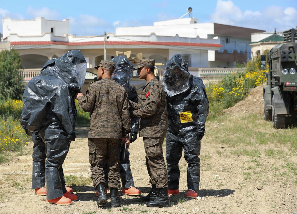 84th CST and Tunisian forces conduct CBRN exercise during African Lion 2026