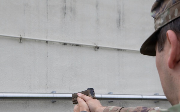 3rd Maintenance Battalion Combat Marksmanship Coaches Provide Pistol Familiarization to Space Force 161 Electromagnetic Warfare Combat Detachment