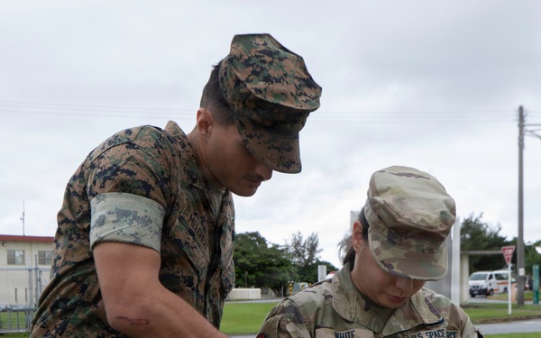 3rd Maintenance Battalion Combat Marksmanship Coaches Provide Pistol Familiarization to Space Force 161 Electromagnetic Warfare Combat Detachment