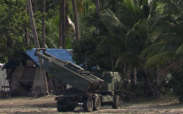 Balikatan 2026: U.S. Soldiers with 5th Battalion, 3rd Field Artillery execute a HIMARS live fire mission during CLLF-W