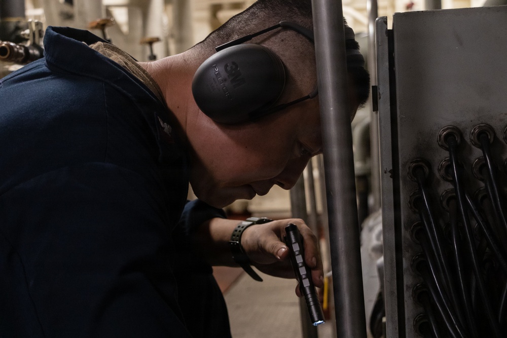 USS Portland Sailors Conduct Routine Operations