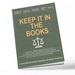 Keep legal and financial records in the books!