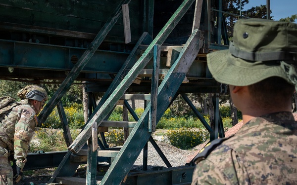 US and Tunisian Armed Forces conduct explosive ordnance disposal squad tactics exercises