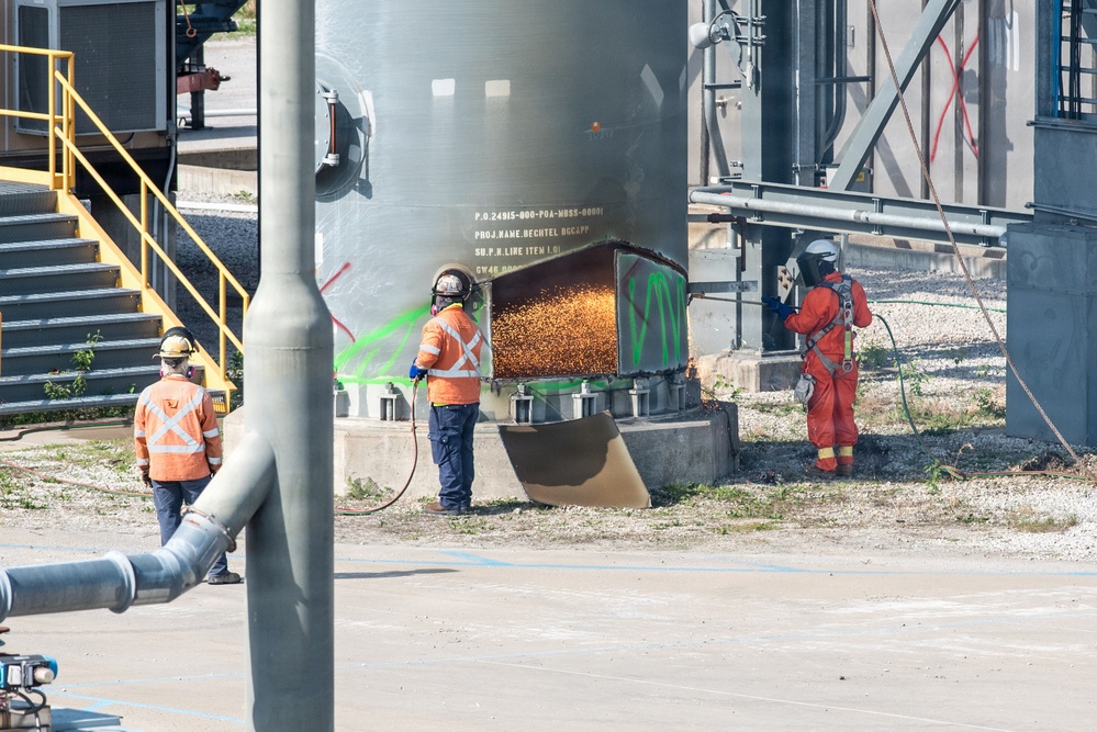 Demolition continues at Blue Grass site