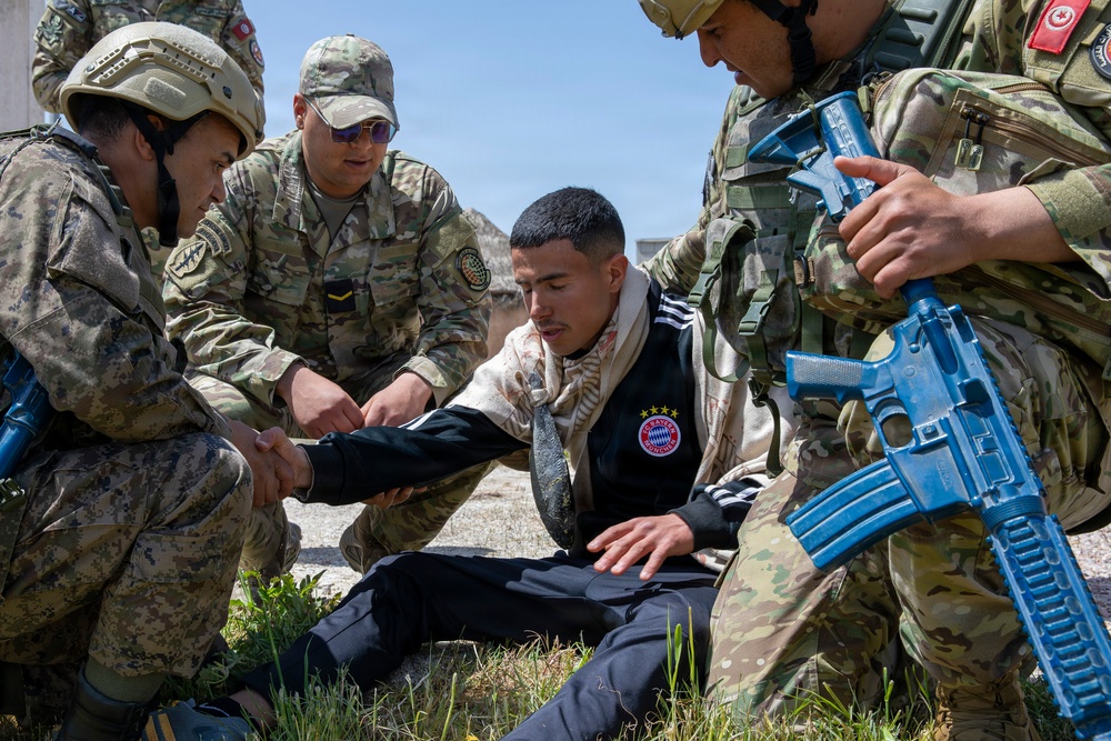 422nd CA BN, Tunisia forces conduct Civil Affairs Situational Training Exercises