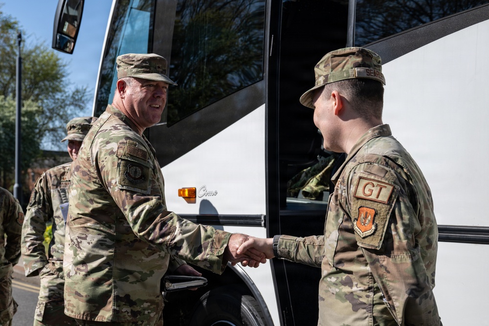AFIMSC commander visits 100 ARW Airmen