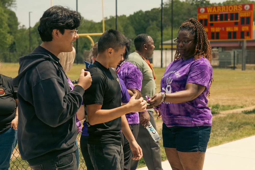 Quantico Middle/High School’s Month of the Military Child Rally