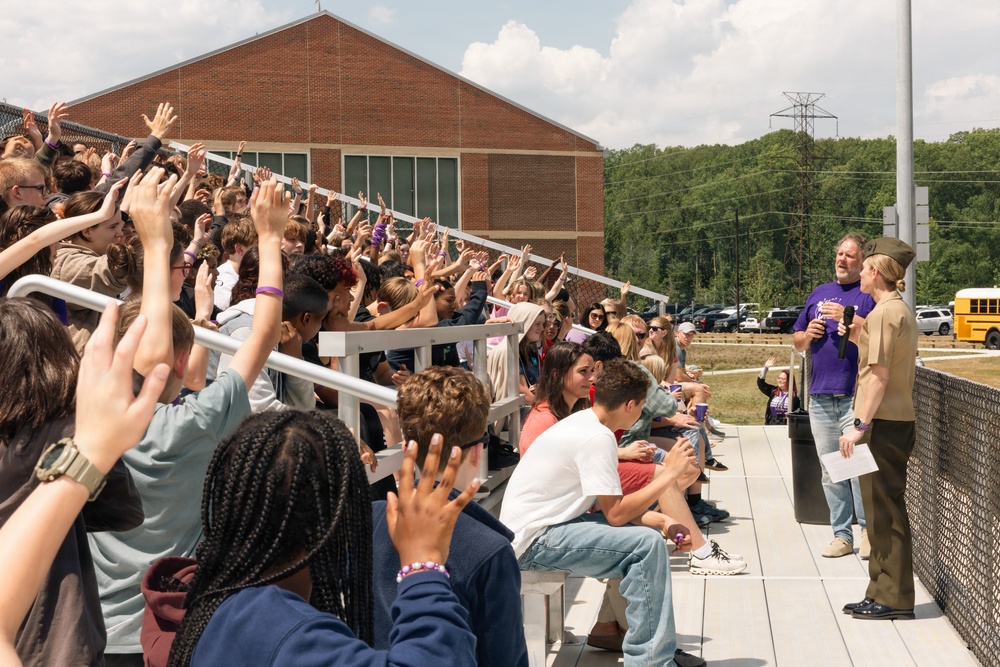 Quantico Middle/High School’s Month of the Military Child Rally