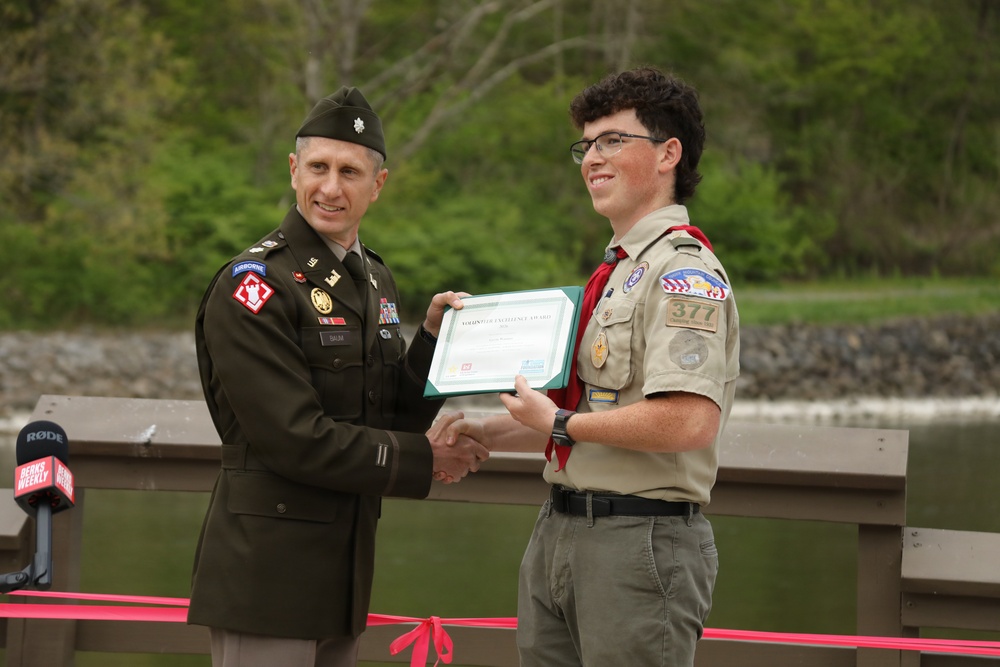 Local Life Scout recognized at Volunteer Appreciation Ceremony