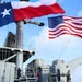 USS KEARSARGE FLIES TEXAS FLAG ENROUTE TO FLEET WEEK HOUSTON