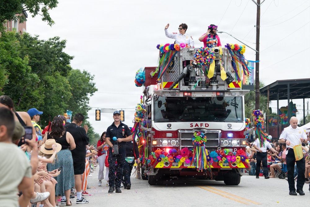 San Antonio Fire Department at 135th Battle of Flowers Parade