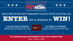 Stars and Stripes Fur-ever: $3,000 in Gift Cards Up for Grabs in Exchange Pet Photo Contest