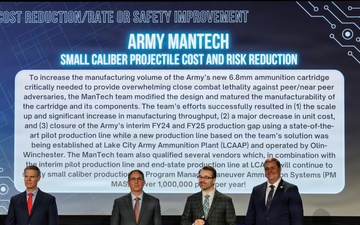 Defense Manufacturing Technology Achievement Awards ceremony