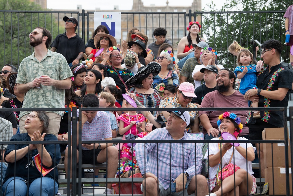 149th Fighter Wing F-16 Falcons flyover Battle of Flowers 2026