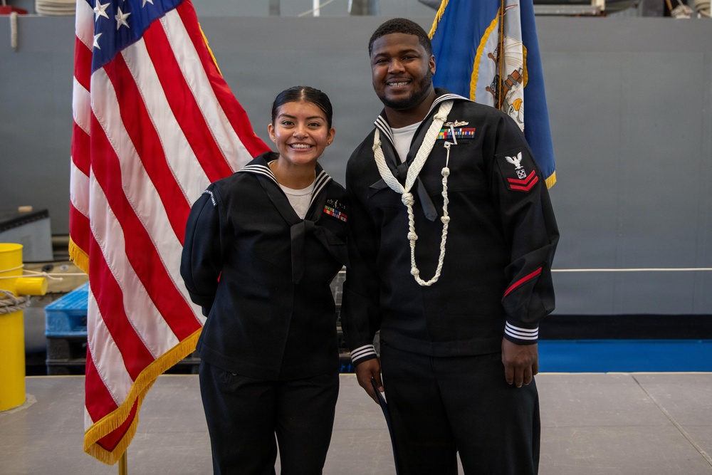 MM2 St.Amand and BM2 Hawkins Reenlistment