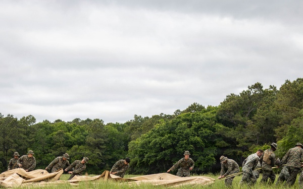 8th ESB Air-Delivered Ground Refueling Site Setup