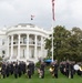 Navy Ceremonial Band at White House for UK Arrival