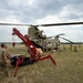 South Carolina National Guard Chinook unit recovers damaged aircraft from field in Savannah