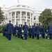 Air Force Ceremonial Band at White House for UK Arrival