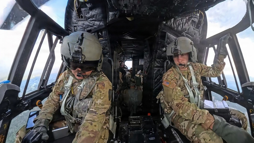South Carolina National Guard Chinook unit recovers damaged aircraft from field in Savannah