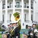 Navy Ceremonial Band at White House for UK Arrival
