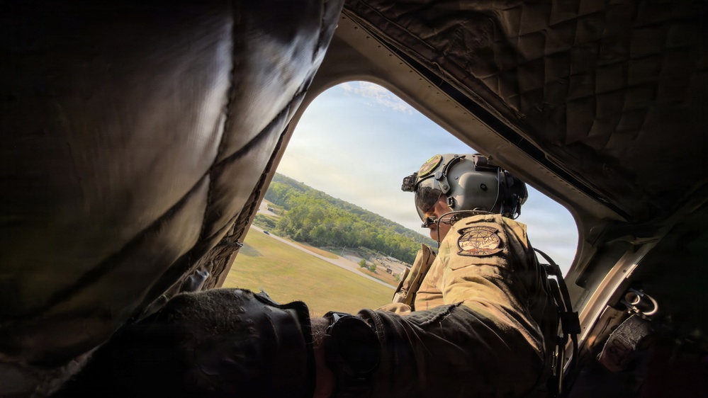South Carolina National Guard Chinook unit recovers damaged aircraft from field in Savannah