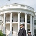Navy Ceremonial Band at White House for UK Arrival