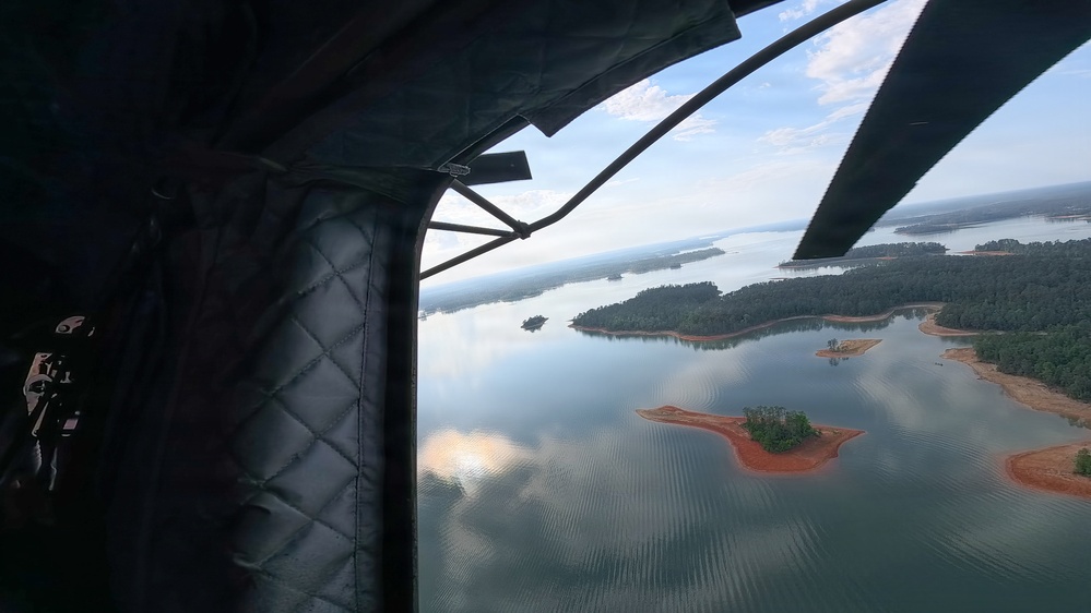 South Carolina National Guard Chinook unit recovers damaged aircraft from field in Savannah