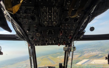 South Carolina National Guard Chinook unit recovers damaged aircraft from field in Savannah