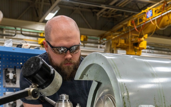 Trident Refit Facility - Bangor Machinist Shop and Pipe Fitters Shop conducts daily manufacturing.
