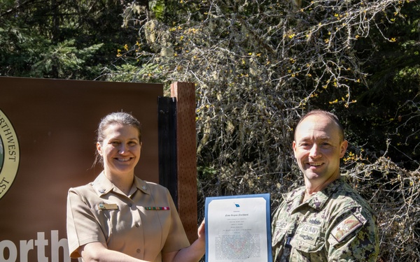 Musician 2nd Class Carrie Blosser Selected Navy Band Northwest Junior Sailor of the Quarter, Quarter 1 2026