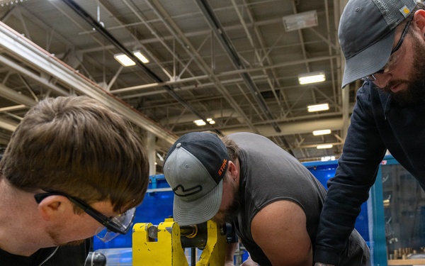 Trident Refit Facility - Bangor Machinist Shop and Pipe Fitters Shop conducts daily manufacturing.