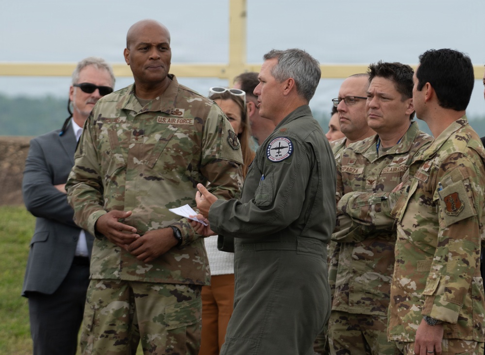 Maj. Gen. Collins Visits Ebbing ANGB, Tours Razorback Range Operations