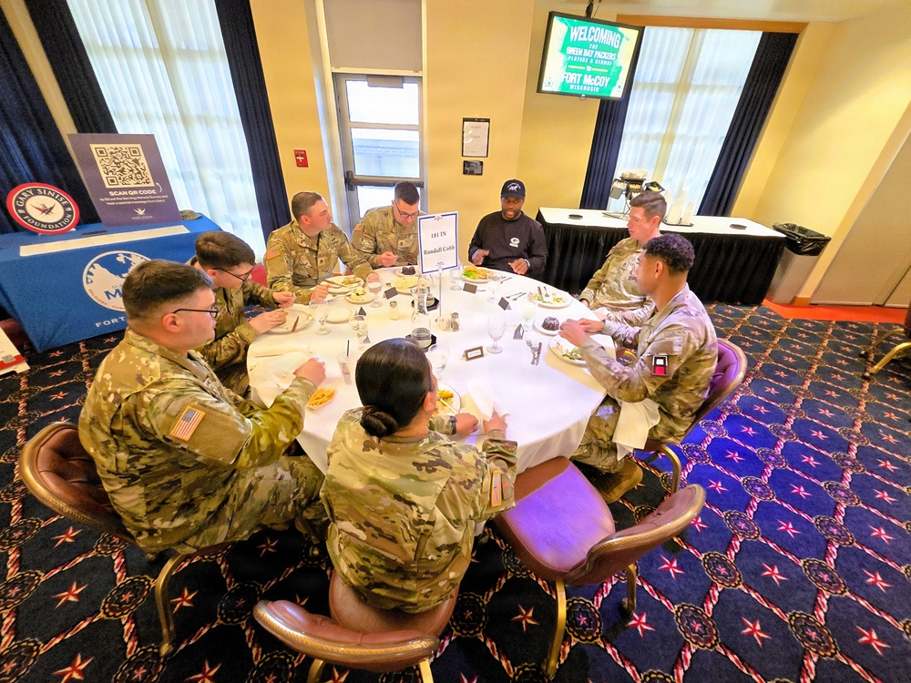 2026 Green Bay Packers Tailgate Tour makes stop at Fort McCoy; visits with Soldiers, Challenge Academy cadets